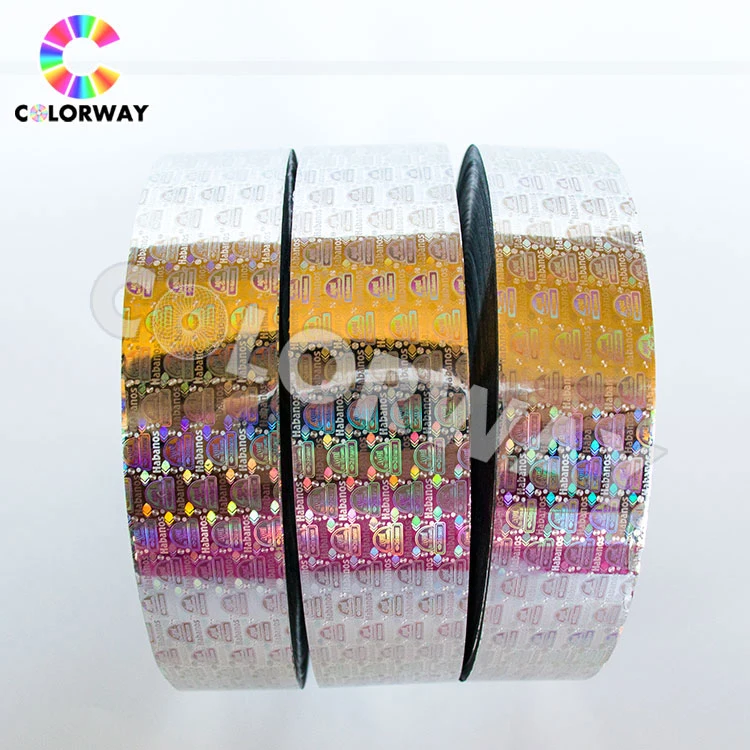 Laser Refletive BOPP Holographic Lamination Film Adhesive Hologram Sticker