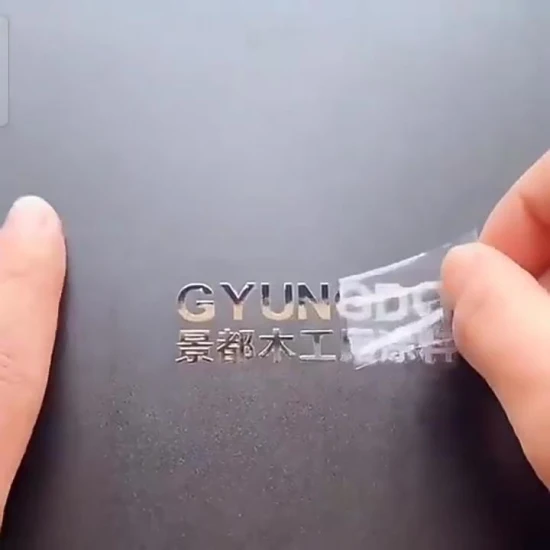 Etiqueta engomada personalizada del metal del níquel del logotipo con pegamento