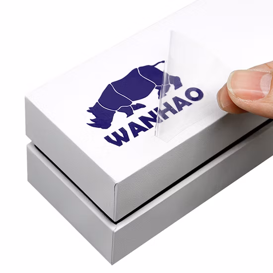 Calcomanías decorativas con logotipo, etiqueta autoadhesiva de vinilo personalizada con impresión de puerta de vidrio para ordenador portátil UV de Anime